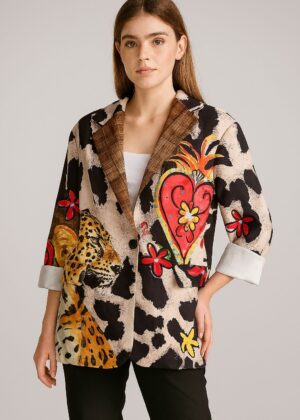 Zetaotto Quirky print Blazer