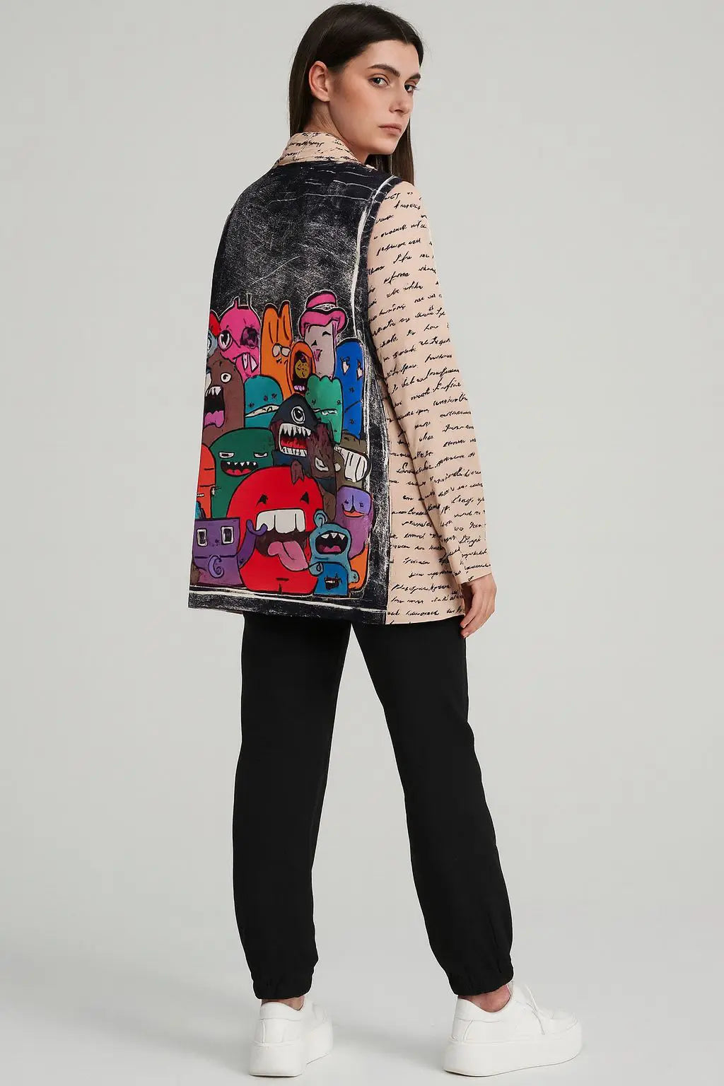 Zetaotto Quirky print Blazer - Image 5