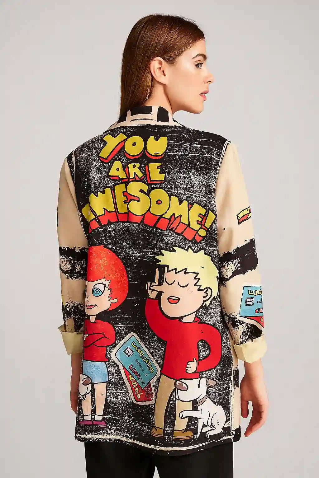 Zetaotto Quirky print Blazer - Image 10