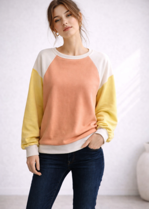 Made in Italy Long Sleeve Multi Colour Casual Top