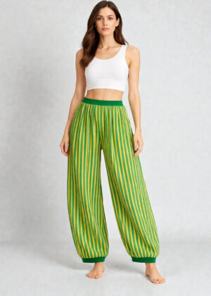 Made in Italy Stripe Balloon Pant