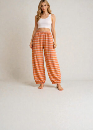 Made in Italy Plaid Baloon Pant