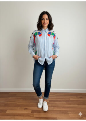 Zeta otto Printed Stripe Shirt
