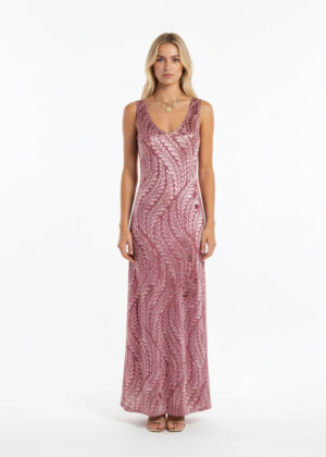 Garden of Eden Dress- dusty pink
