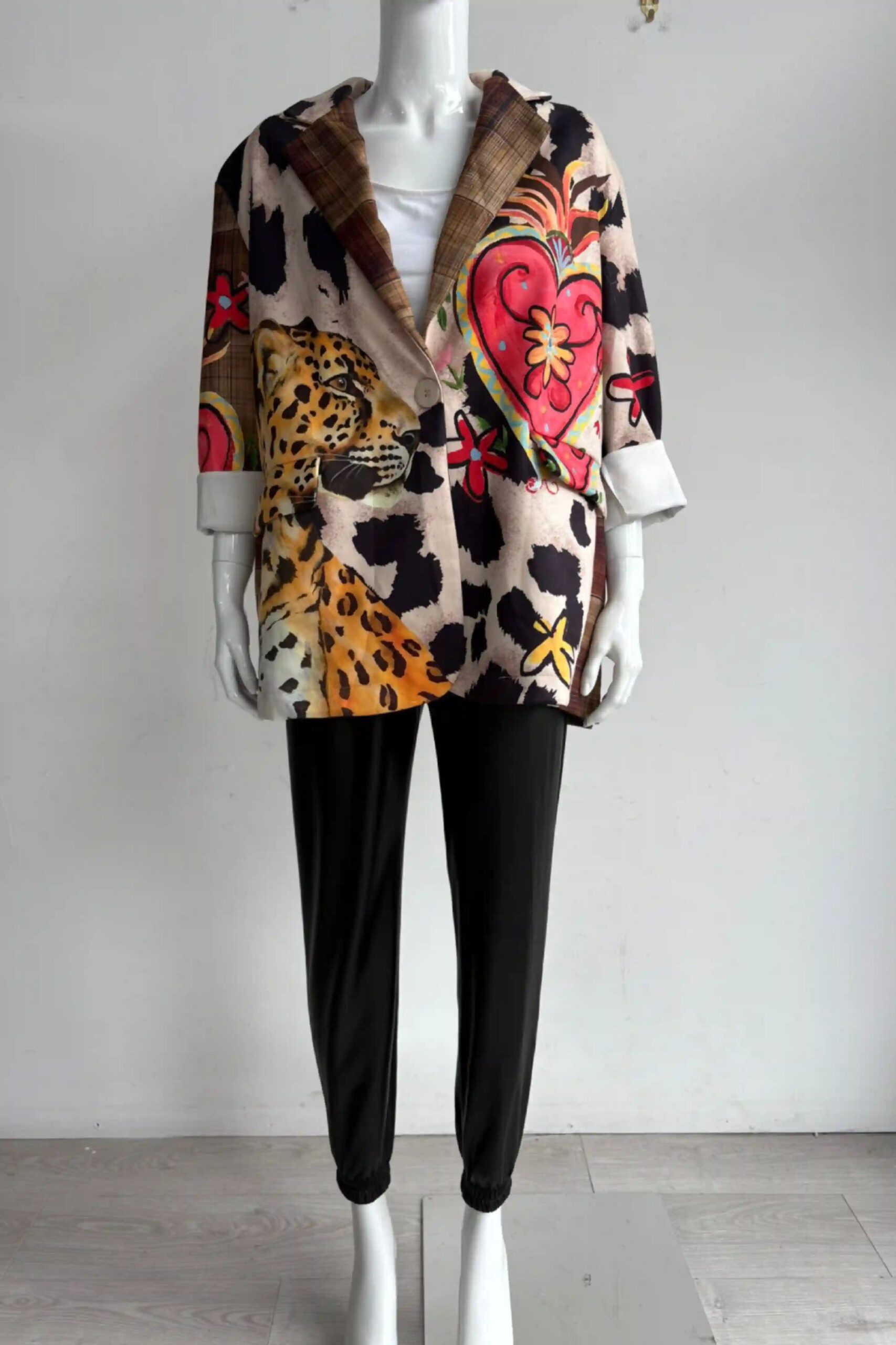 Zetaotto Quirky print Blazer - Image 3