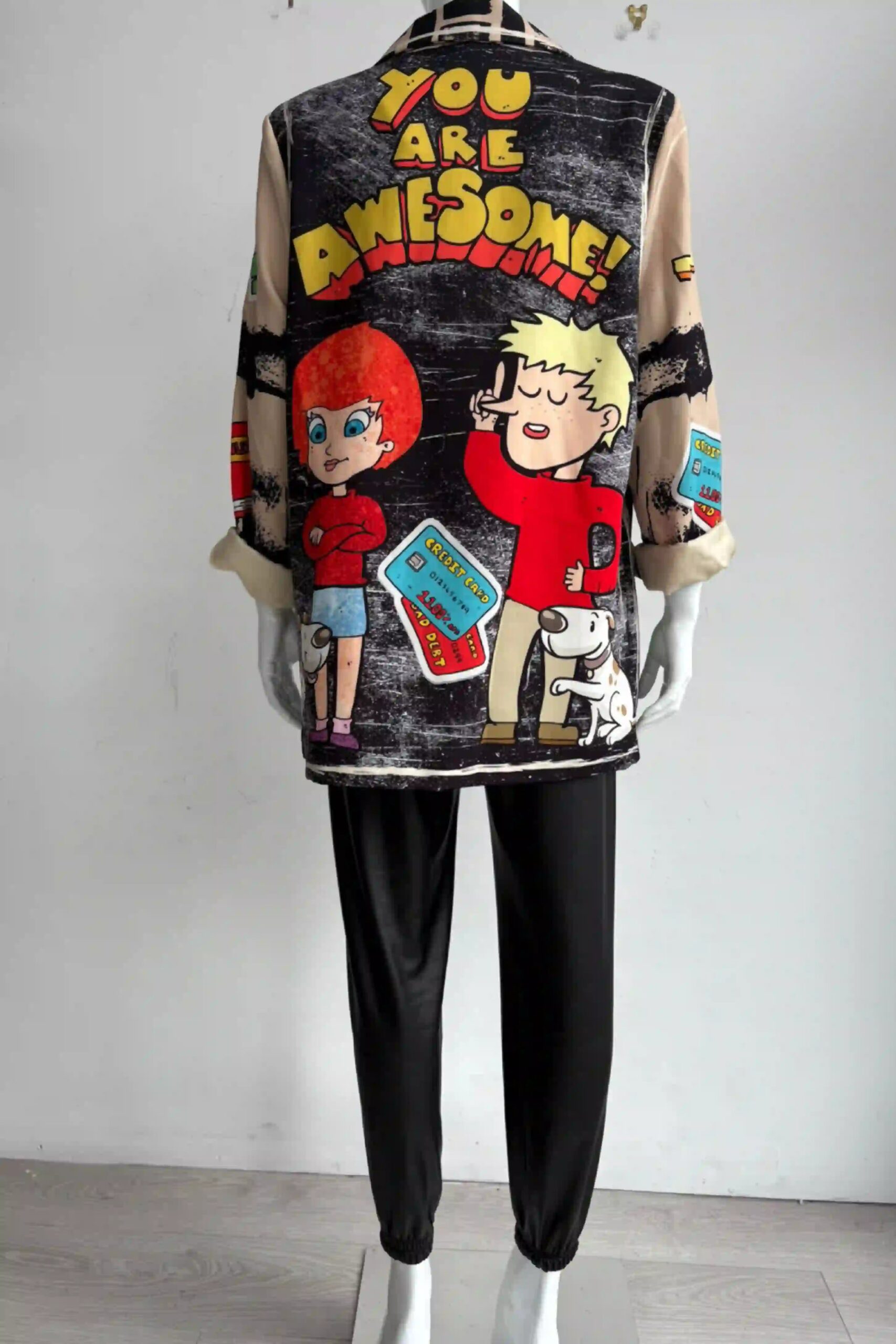 Zetaotto Quirky print Blazer - Image 12