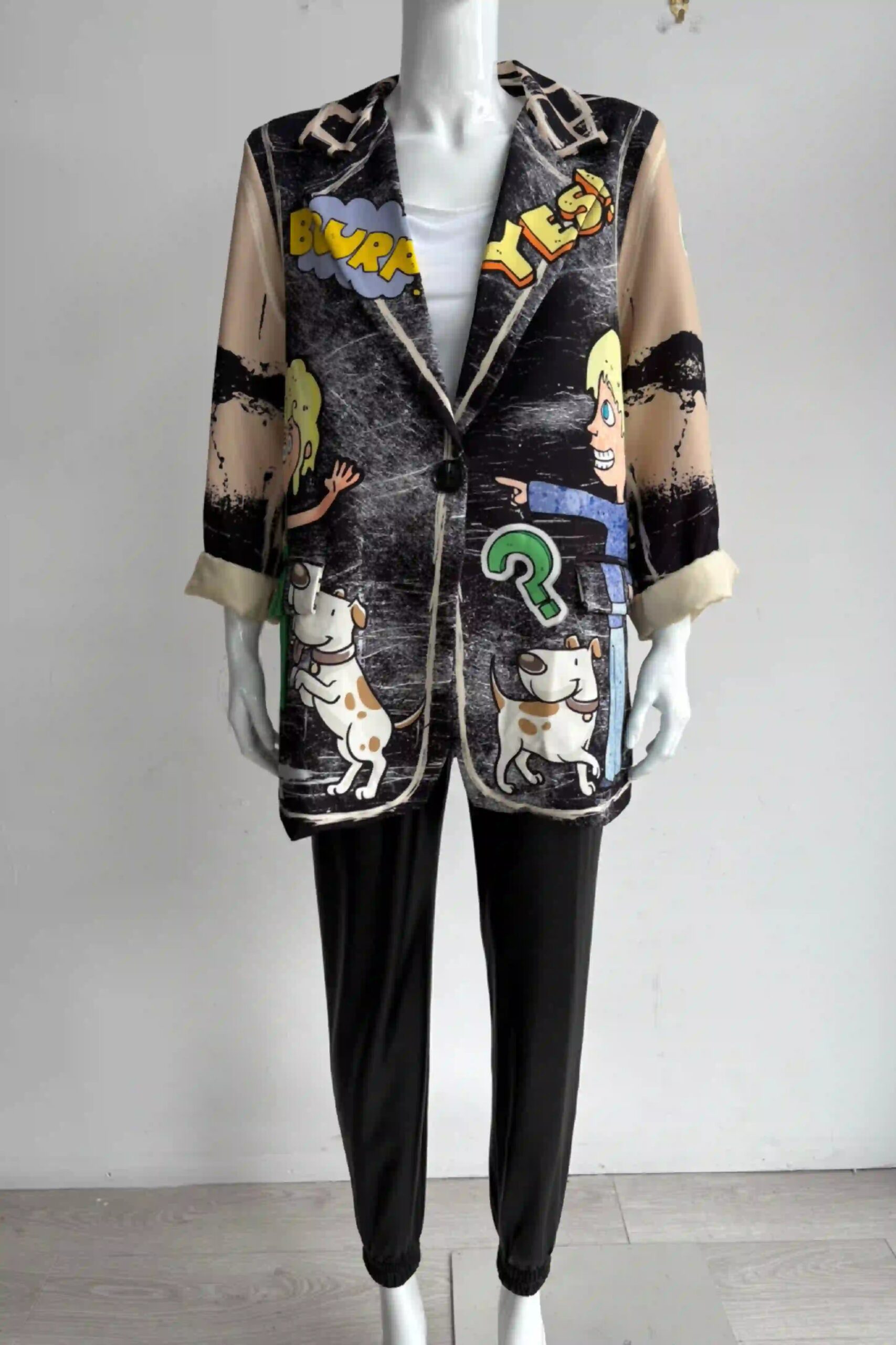 Zetaotto Quirky print Blazer - Image 11