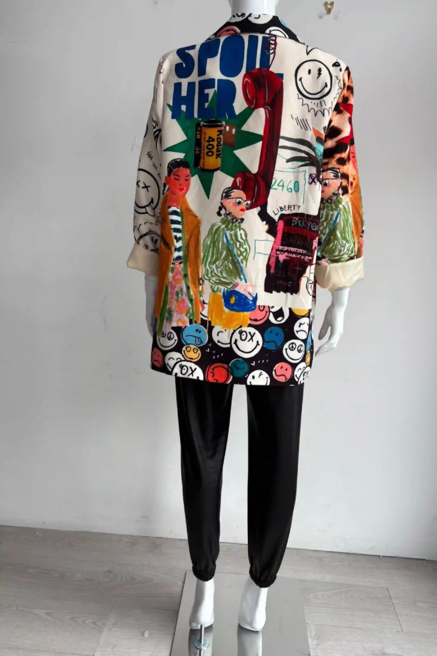 Zetaotto Quirky print Blazer - Image 16