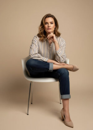 Zetaotto Cotton Stripe Shirt