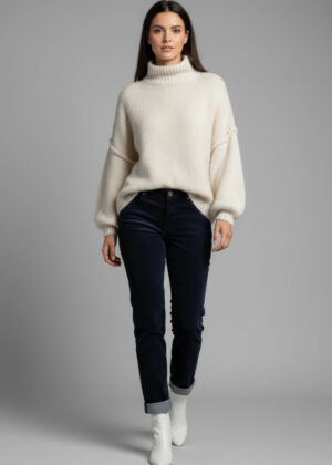 Italian Wool Balloon Sleeve Jumper